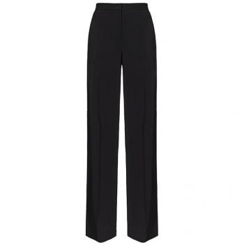 PINKO Women's Wide Black Pergamino Trousers Size XS