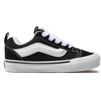 Zapatillas Vans Knu Skool negras y blancas para niños - Talla 27