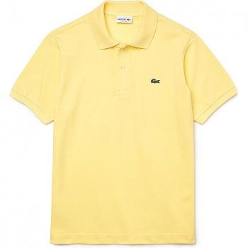 Lacoste Men's Yellow Classic Short Sleeved Polo Shirt - Size: 3XL