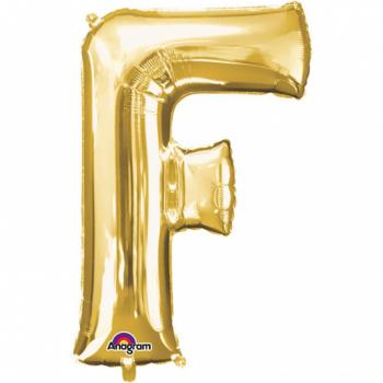 Amscan 3302201 - Globo de Papel de Aluminio con Forma de F