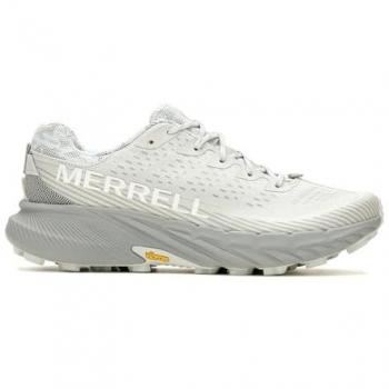 Merrell Agility Peak 5 Lowtop Trail Sneakers for Men and Women in White and Gray, Size 42 EU / 8 UK / 9 US