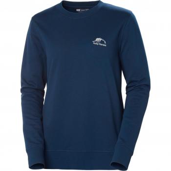 Helly Hansen Women's Nord Graphic Ocean Blue Crewneck Sweatshirt