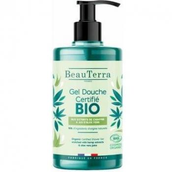 Beauterra Organic Shower Gel with Hemp Extract and Aloe Vera 750ml