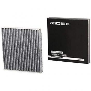 Filtro de habitáculo RIDEX 424I0221 con carbón activo para FORD Transit MK-7 y MK-6, compatible con referencias 1745604, 1745605, 1748479, 6C1119G