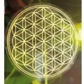 Blume des Lebens 3 cm gold, Aufkleber
