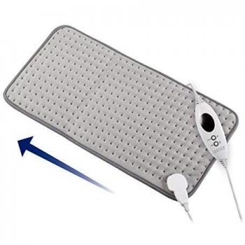 Almohadilla de Calor Relipad II de Issage, Almohadilla Eléctrica con 6 Niveles, Manta eléctrica Polar con Auto Apagado, para Espalda, Cuello, Hombros, Lavable a 30º. 30X60cm