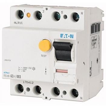 Interruptor Diferencial Eaton 40A 4P 30mA Clase AC 4 Módulos