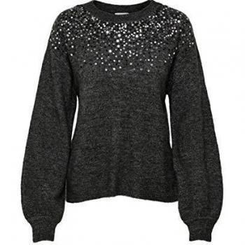 Only Jersey de Punto JDYNEW Sparkle L/S Pullover KNT para Mujer Mujer Color: Dark Grey Melange Talla: XL