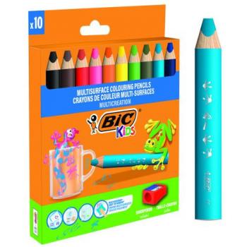 Estuche de ceras BIC Kids 10 colores surtidos