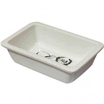 Set de 2 jaboneras de porcelana para el baño BISCOTTINI