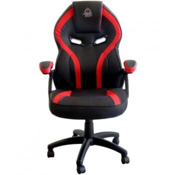 Keep Out XS200 Silla Gaming Negra/Roja con Espuma de Alta Densidad y Reposabrazos Fijos