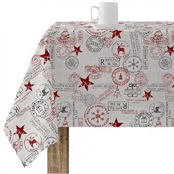 Mantel resinado antimanchas Belum Merry Christmas Multicolor 100 x 150 cm