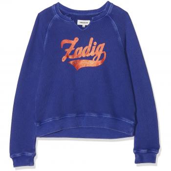 ZADIG&VOLTAIRE Sweat, Sudadera para Niñas, Azul