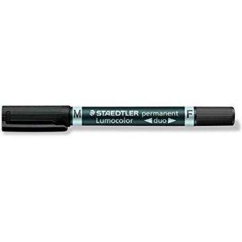 Staedtler 949319 - Rotulador permanente, doble punta, color negro