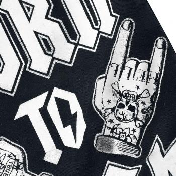 Six Bunnies Rock Hands Body Bebé Negro 68