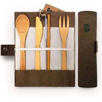Set de Cubiertos Madera Bambaw