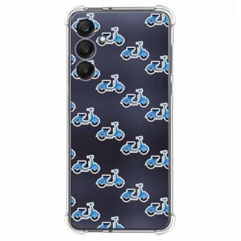 Funda de Silicona Antigolpes para Samsung Galaxy A25 5G con Diseño de Scooter y Dibujos