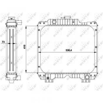 Radiador de refrigeración del motor NRF 54099