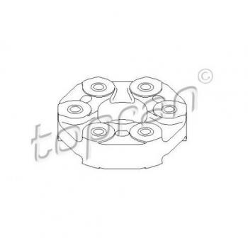 Flector de transmisión TOPRAN 500 292 - Disco de acoplamiento flexible