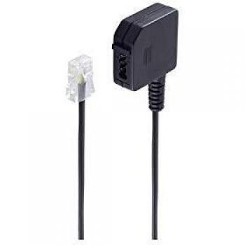 Adaptador telefónico Shiverpeaks BASIC-S, conector RJ45 a TAE F, 0.2m, cable de accesorios para teléfono