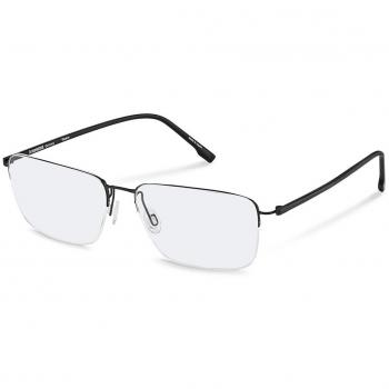 Rodenstock R7142 D Gafas Recetadas para Hombre Negras, Armazones para Hombre Negros, 57 Lentes Recetadas Para Hombre Negros