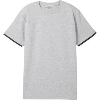 Camiseta de niño manga corta lisa en colores básicos y suaves