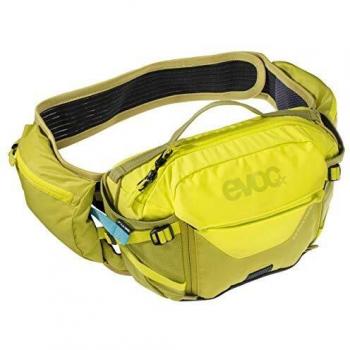 EVOC Sports GmbH Hip Pack Pro 3l + 1, 5l Bladder Riñonera, Unisex Adulto, Azufre Amarillo/Gris Carbono, Talla única