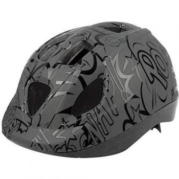 Polisport - Casco Infantil B.D. Globos, Color Gris y Negro, 46 – 53 cm
