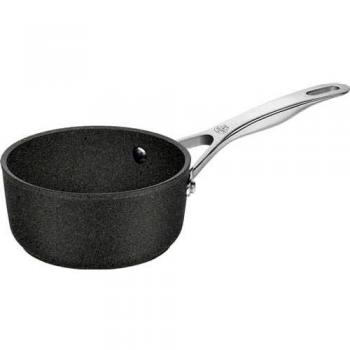Cacerola Ballarini Salina Granitium 16 cm - Cazo de cocina antiadherente, fabricado con material granítico, apto para todo tipo de cocinas, incluye asas ergonómicas y es fácil de limpiar