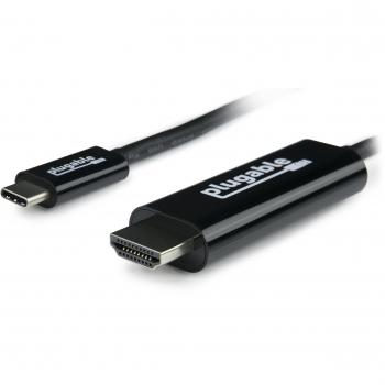 Plugable USB C to HDMI 2.0 Cable (6ft/1.8m) for MacBook Pro, Dell XPS, Surface Book 2 - Supports 4K@60Hz