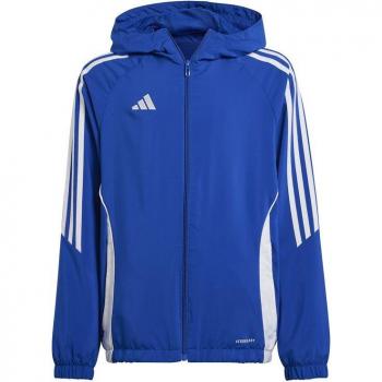 Cortavientos de fútbol Adidas Tiro 24 Infantil Azul, chaqueta para niño, talla 164