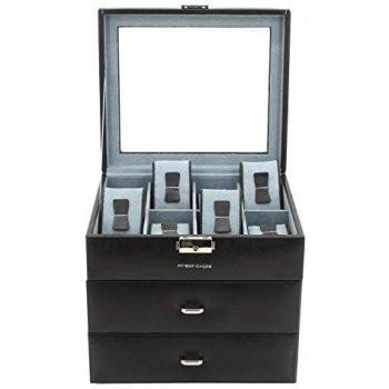 Friedrich 23 - Coffret cajones 24 relojes, Redford, Negro, Vitré