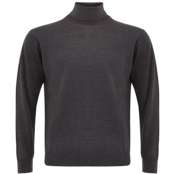 Ferrante Elegant Gray Wool Turtleneck Sweater for Men - IT50 | L