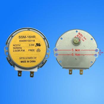 Motor Síncrono para Plato Giratorio de Microondas SSM-16HR, 21V, 3W, 50/60Hz, Compatible con LG