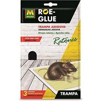 Roe 231185 - Trampa Adhesiva Ratones, 14.5 x 14 x 3 cm, Color Blanco