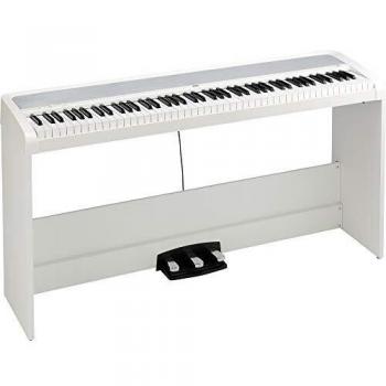Korg B2SP White 88-Key Digital Piano with Stand and Pedal System