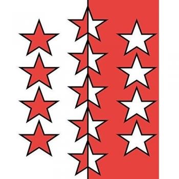 DIPLOMAT-FLAGS Valais Bandera | 0.06m² | 25x25cm Banderas de Coche
