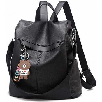 SPEEDEVE Mochila Antirrobo Mujer Portatil Impermeable,B0298-negro