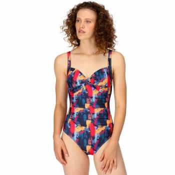 Traje de Baño Regatta Mujer Sakari Control de Abdomen Azul Marino y Rojo Talla 10