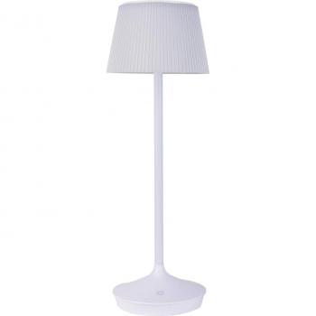Lámpara solar de mesa LED Emmi CCT recargable blanca con cambio de color por sensor táctil