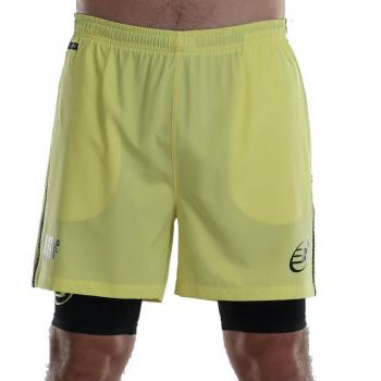 Shorts Bullpadel Lirio - Hombres, Amarillo y Negro