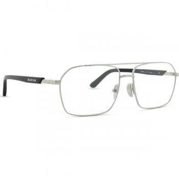 Gafas Balenciaga BB0248O 001 Unisex Grises con Montura Plateada Tamaño 57 MM