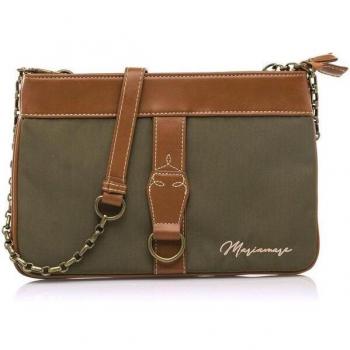 Bandolera Mariamare Byby para Mujer en Color Verde con Cierre de Cremallera