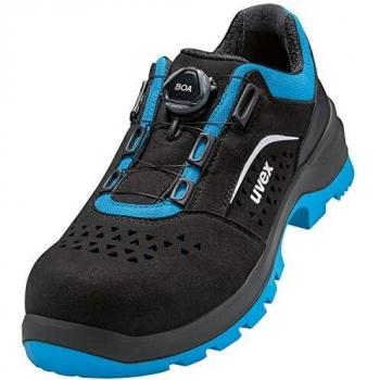 Zapatos de Seguridad Uvex 2 Trend S1P con Sistema Boa® Fit, Talla 38, Negro/Azul