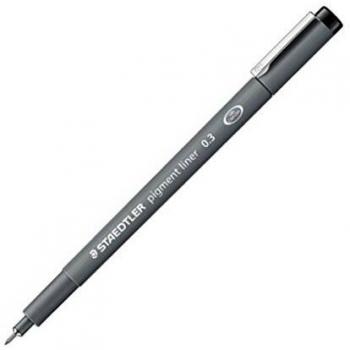 Staedtler Pigment Liner Fineliner 0,3 mm – 1 artículo negro