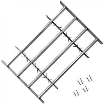 Adjustable Security Grille for Windows with 4 Crossbars 1000-1500 mm