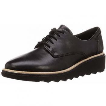 Clarks Sharon Noel - Zapatos con cordón Mujer Negro Talla 40
