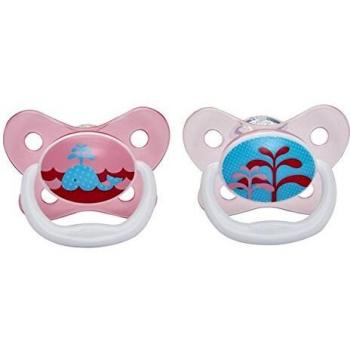 Dr. Brown's Prevent - Pack de dos chupete escudo mariposa, T-1 0-6 meses