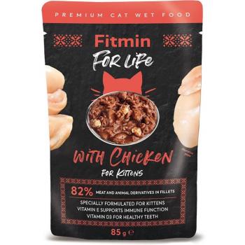 Fitmin Comida para Gato Pollo 85 g - Sin Gluten, Sin Conservantes, Sin Soja