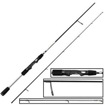 Caña de Spinning Okuma Helios SX 123, 240 cm, 2 tramos, acción rápida, capacidad de línea 15-40 lb